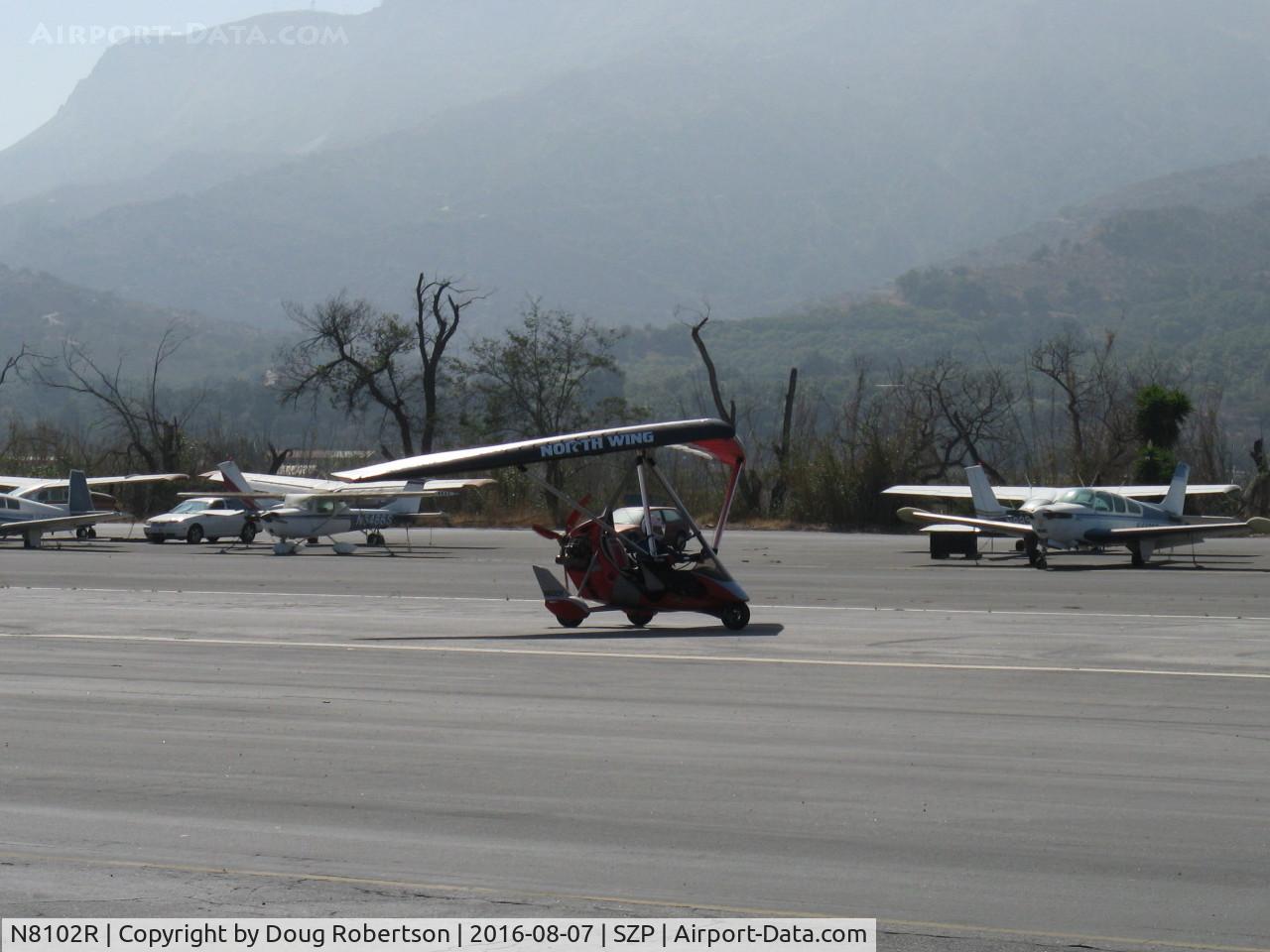 N8102R, 2005 Air Creation Tanarg C/N T05052, 2005 Air Creation USA TANARG, Rotax 912 4 stroke pusher, 2-place tandem seating, takeoff roll Rwy 22. Ignore wing markiings.