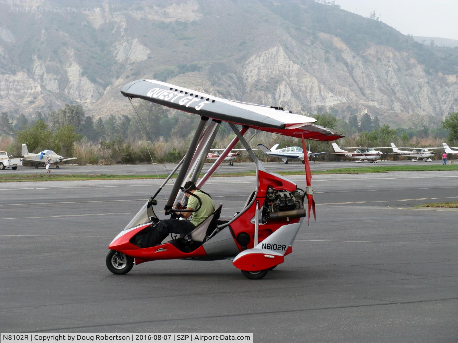 N8102R, 2005 Air Creation Tanarg C/N T05052, 2005 Air Creation USA TANARG, Rotax 912 pusher, Experimental class weight-shift control, two place tandem seating, spotting on ramp. Ignore wing markings. 
