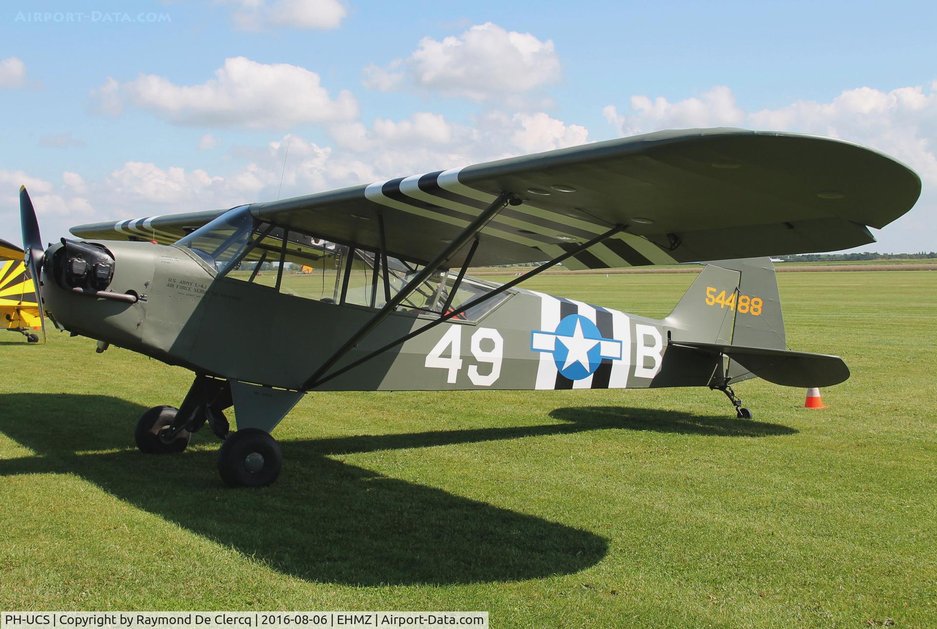 PH-UCS, 1945 Piper L-4J Grasshopper (J3C-65D) C/N 13228, Repainted as U.S. Army 45-4488.