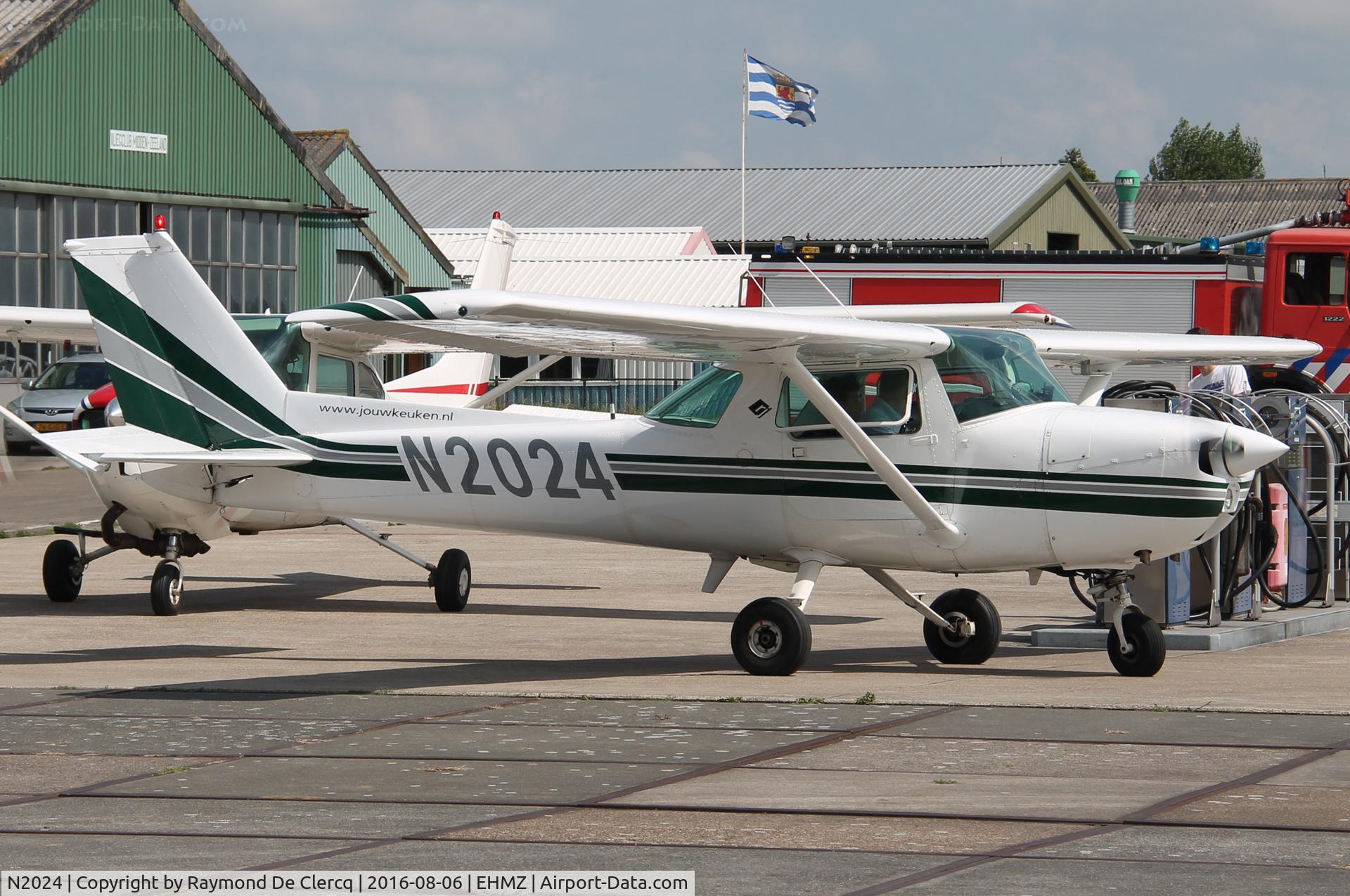 N2024, 1973 Cessna 150L C/N 15074157, At Midden-Zeeland airport.