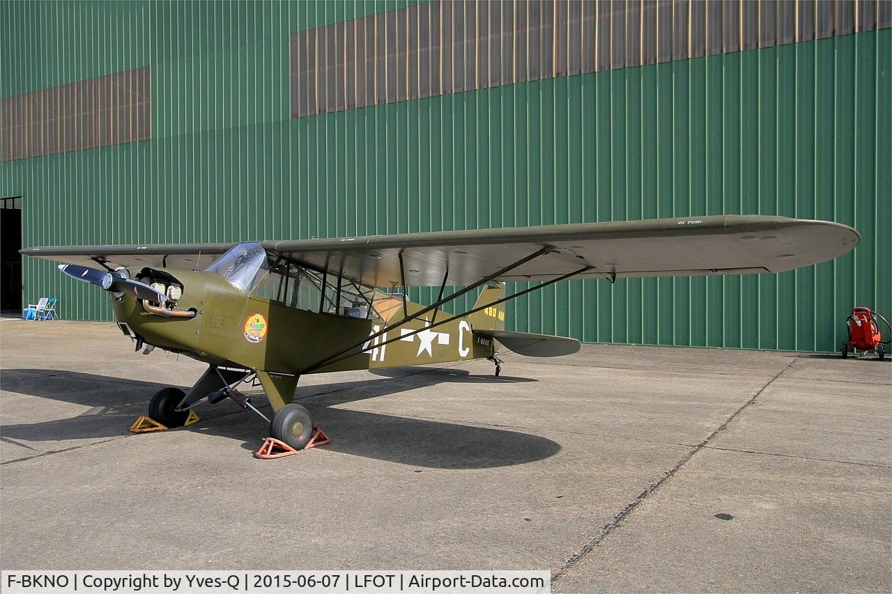 F-BKNO, 1944 Piper L-4J Grasshopper (J3C-65D) C/N 12784, Piper L-4J Grasshopper, Static display, Tours-St Symphorien Air Base 705 (LFOT-TUF) Open day 2015
