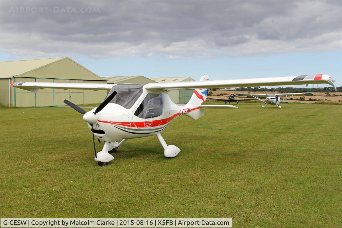 G-CESW, 2007 Flight Design CTSW C/N 8296, Flight Design CTSW at Fishburn Airfield, August 16th 2015.