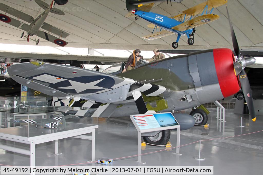 45-49192, 1945 Republic P-47D-40-RA Thunderbolt C/N 399-55731, Republic P-47D Thunderbolt at The Imperial War Museum, Duxford, July 1st 2013.