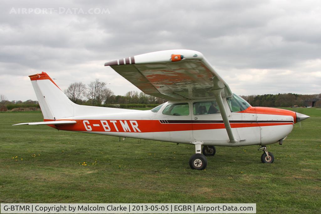 G-BTMR, 1975 Cessna 172M C/N 172-64985, Cessna 172M Skyhawk at The Real Aeroplane Company's May-hem Fly-In, Breighton Airfield, May 5th 2013.
