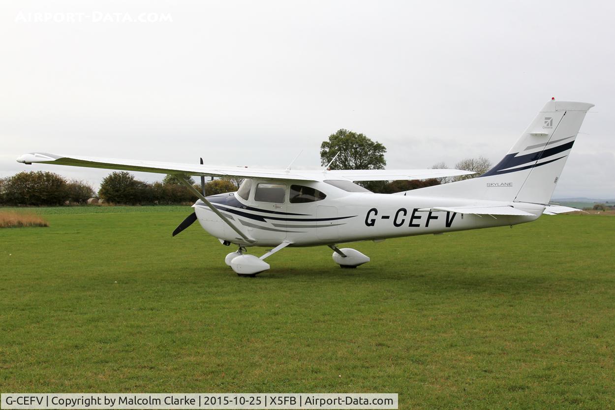 G-CEFV, 2005 Cessna 182T Skylane C/N 18281538, Cessna 182T Skylane, Fishburn Airfield, October 25th 2015.