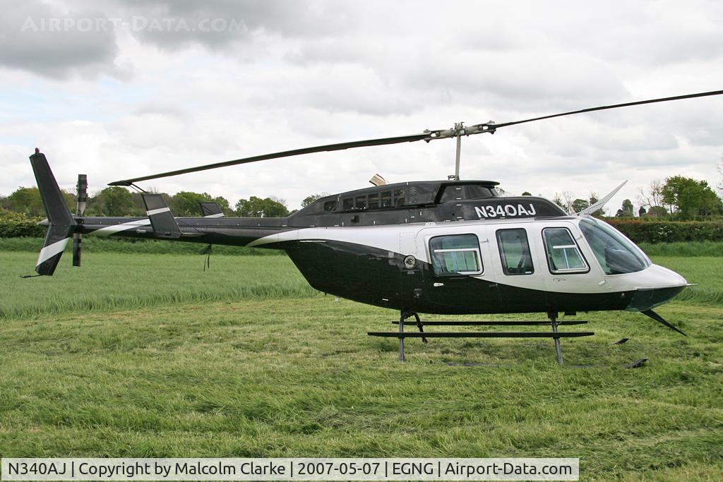 N340AJ, 1995 Bell 206L-4 LongRanger IV LongRanger C/N 52132, Bell 206-L4 at Bagby Airfield's May Fly-In, May 7th 2007.