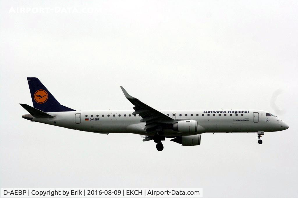 D-AEBP, 2012 Embraer 195LR (ERJ-190-200LR) C/N 19000553, D-AEBP landing rw 04L
