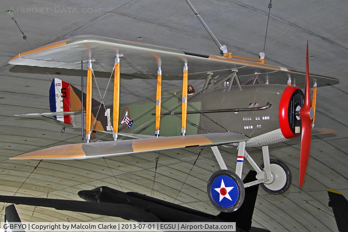 G-BFYO, 1978 SPAD S-XIII Replica C/N 0035, SPAD XIII Replica. American Air Museum, Duxford Airfield, July 1st 2013.