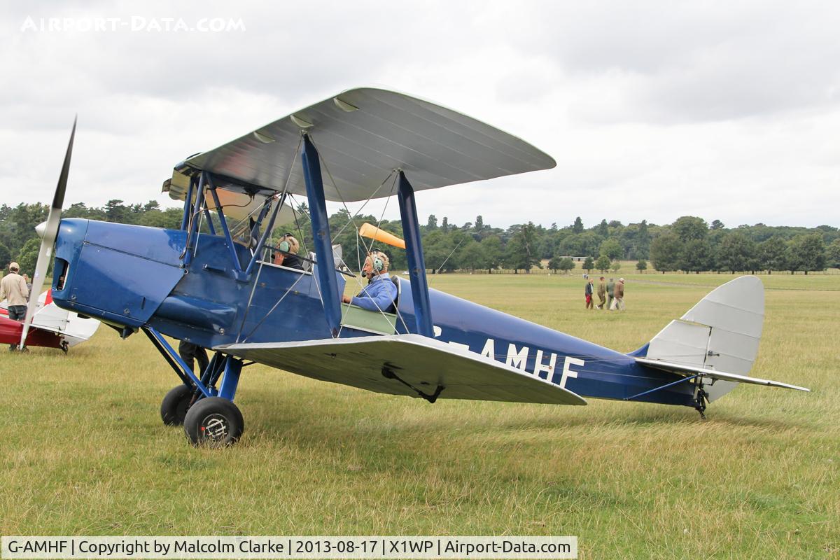G-AMHF, 1940 De Havilland DH-82A Tiger Moth II C/N 83026, De Havilland DH-82A Tiger Moth II at The De Havilland Moth Club's 28th International Moth Rally at Woburn Abbey. August 2013.