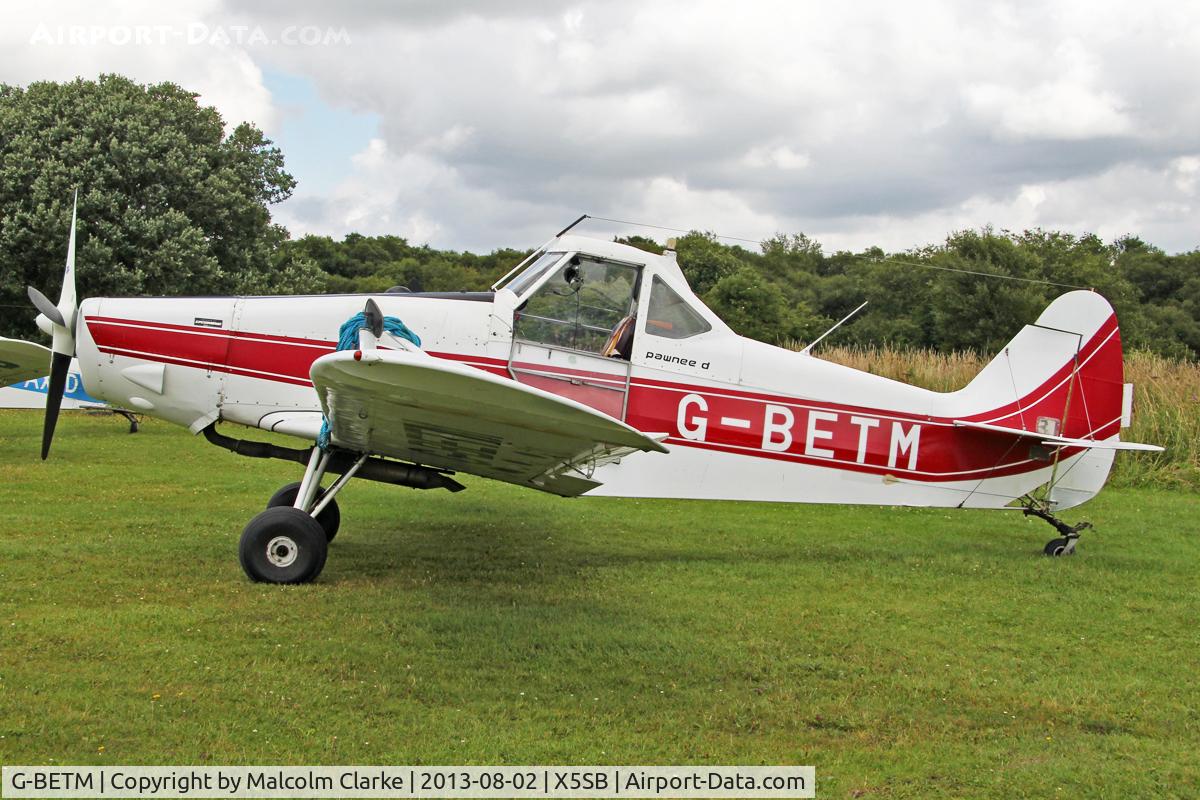 G-BETM, 1976 Piper PA-25-235 Pawnee C/N 25-7656066, Piper PA-25-235 Pawnee, Yorkshire Gliding Club, Sutton Bank, North Yorkshire, August 2013.