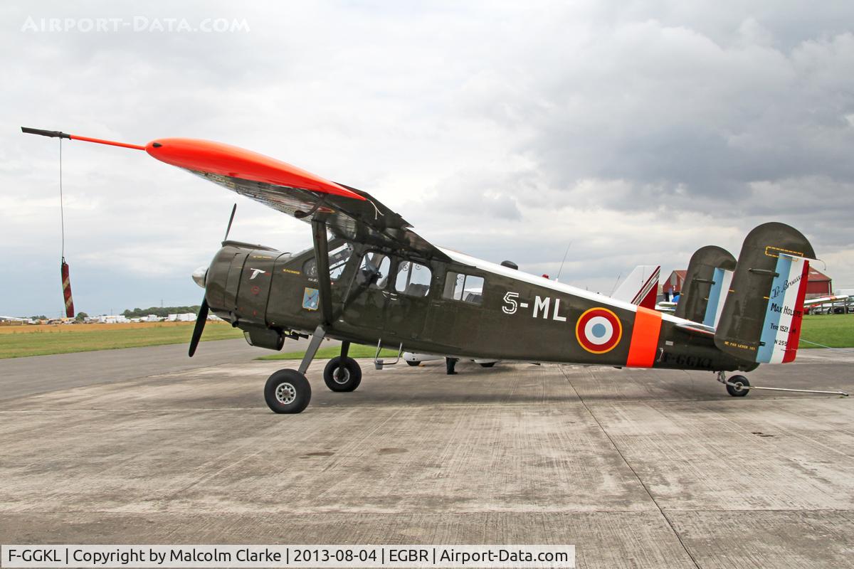 F-GGKL, 1960 Max Holste MH.1521M Broussard C/N 255, Max Holste MH.1521M Broussard at The Summer Madness Fly-In. The Real Aeroplane Company, Breighton Airfield, August 2013.