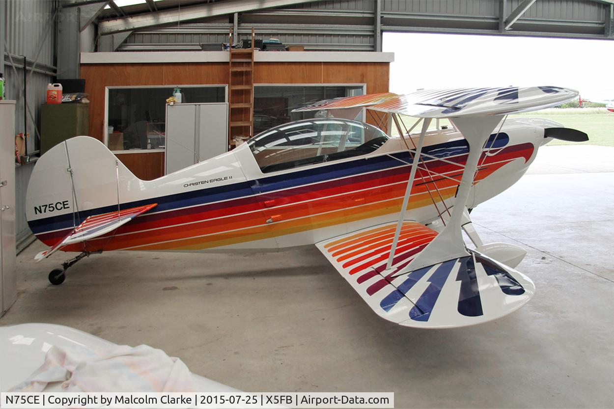 N75CE, 1991 Christen Eagle II C/N GA0032, Christen Eagle II, a Fishburn Airfield resident, July 25th 2015.