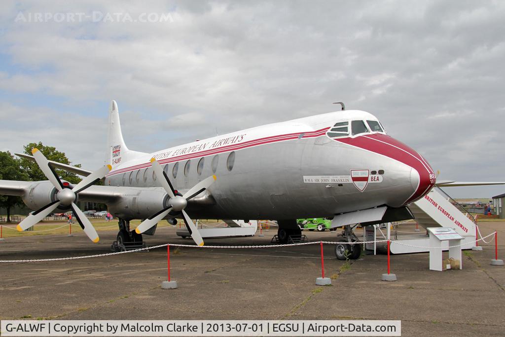 G-ALWF, 1952 Vickers Viscount 701 C/N 005, Vickers 701 Viscount. Duxford Aviation Society, Duxford Airfield, July 1st 2013.