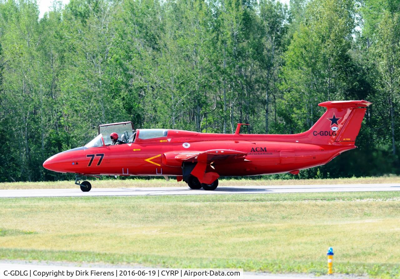 C-GDLG, 1971 Aero L-29 Delfin C/N 194146, Taxing in for Carp EAA breakfast fly in.