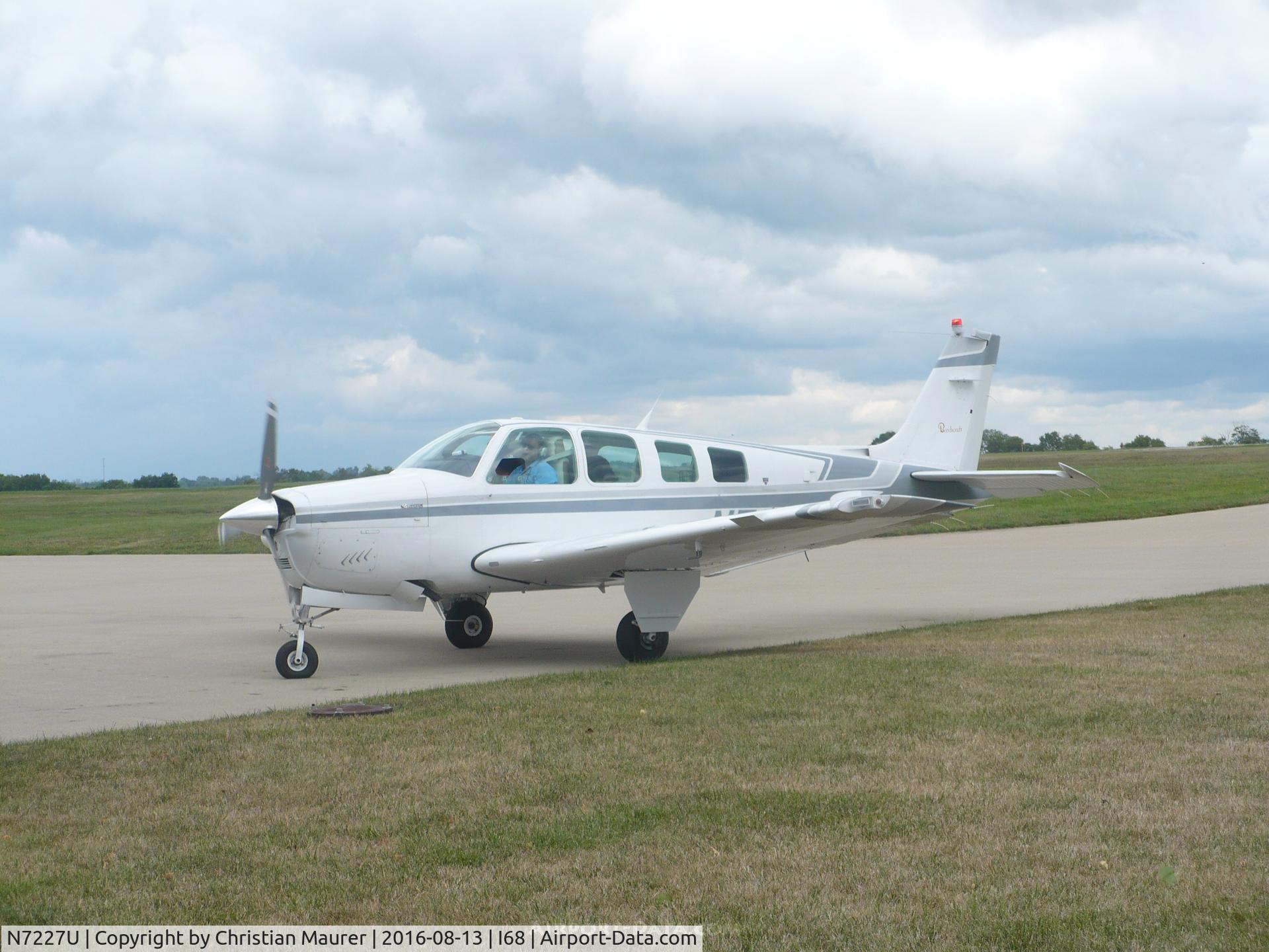 N7227U, 1985 Beech A36 Bonanza 36 C/N E-2231, Beech A36