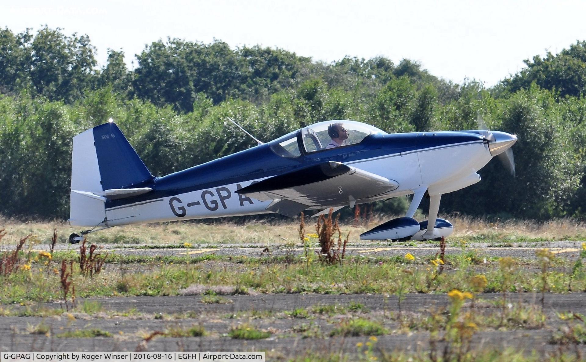 G-GPAG, 2002 Vans RV-6 C/N PFA 181A-13306, Visiting RV-6.