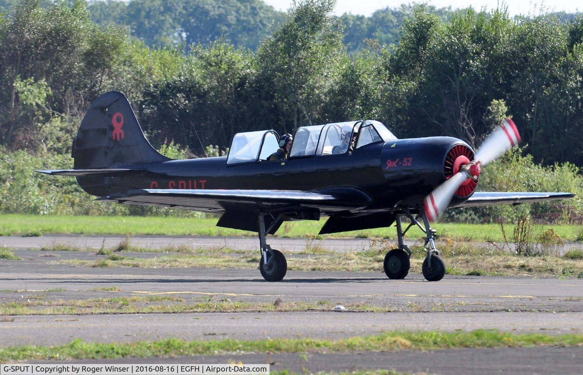 G-SPUT, 1991 Yakovlev (Aerostar) Yak-52 C/N 9111608, Visiting Yak-52.