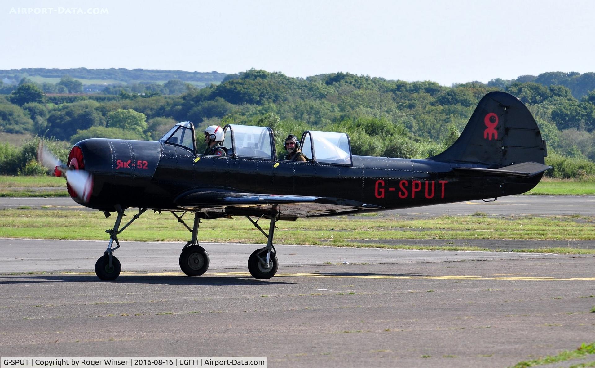 G-SPUT, 1991 Yakovlev (Aerostar) Yak-52 C/N 9111608, Visiting Yak-52.