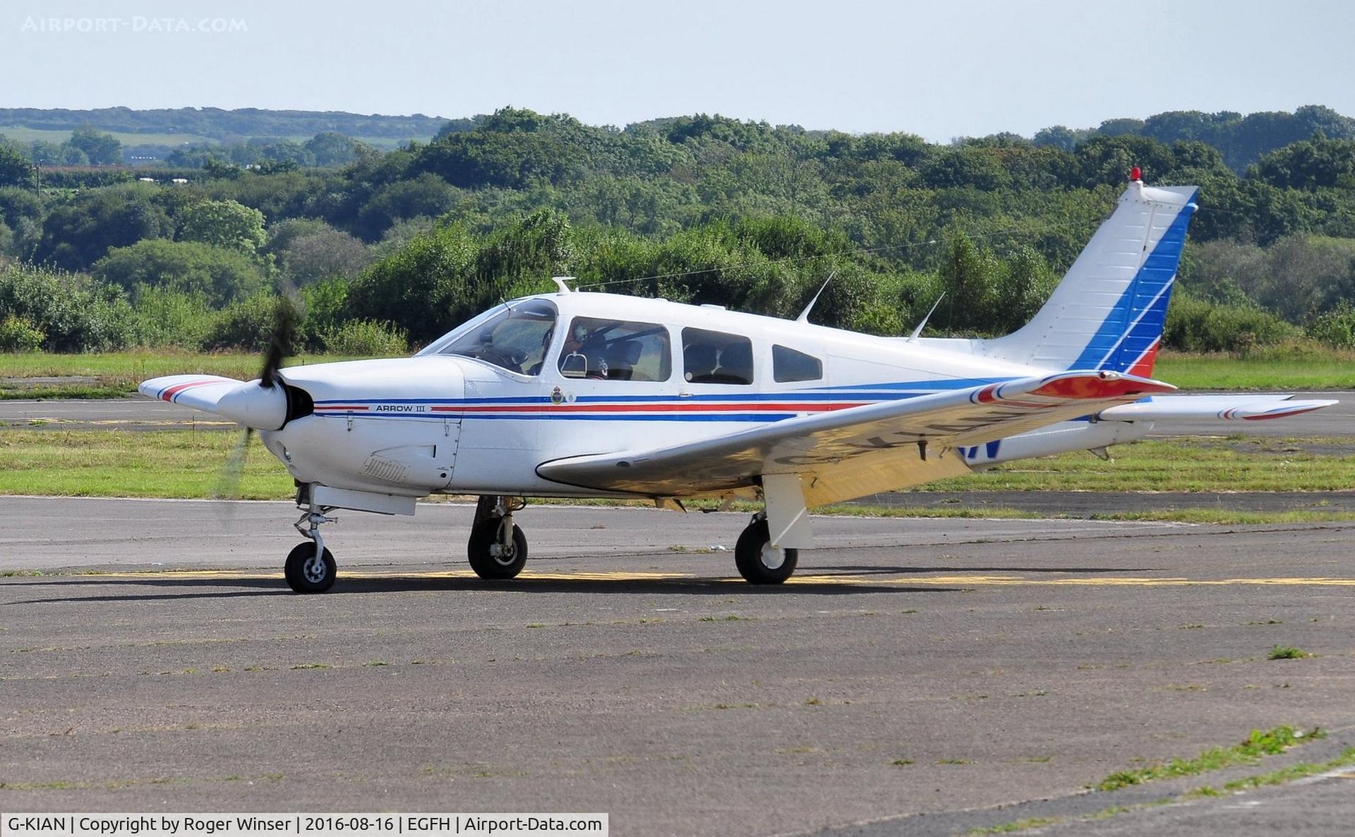 G-KIAN, 1978 Piper PA-28R-201 Cherokee Arrow III C/N 28R-7837022, Visiting Arrow III.