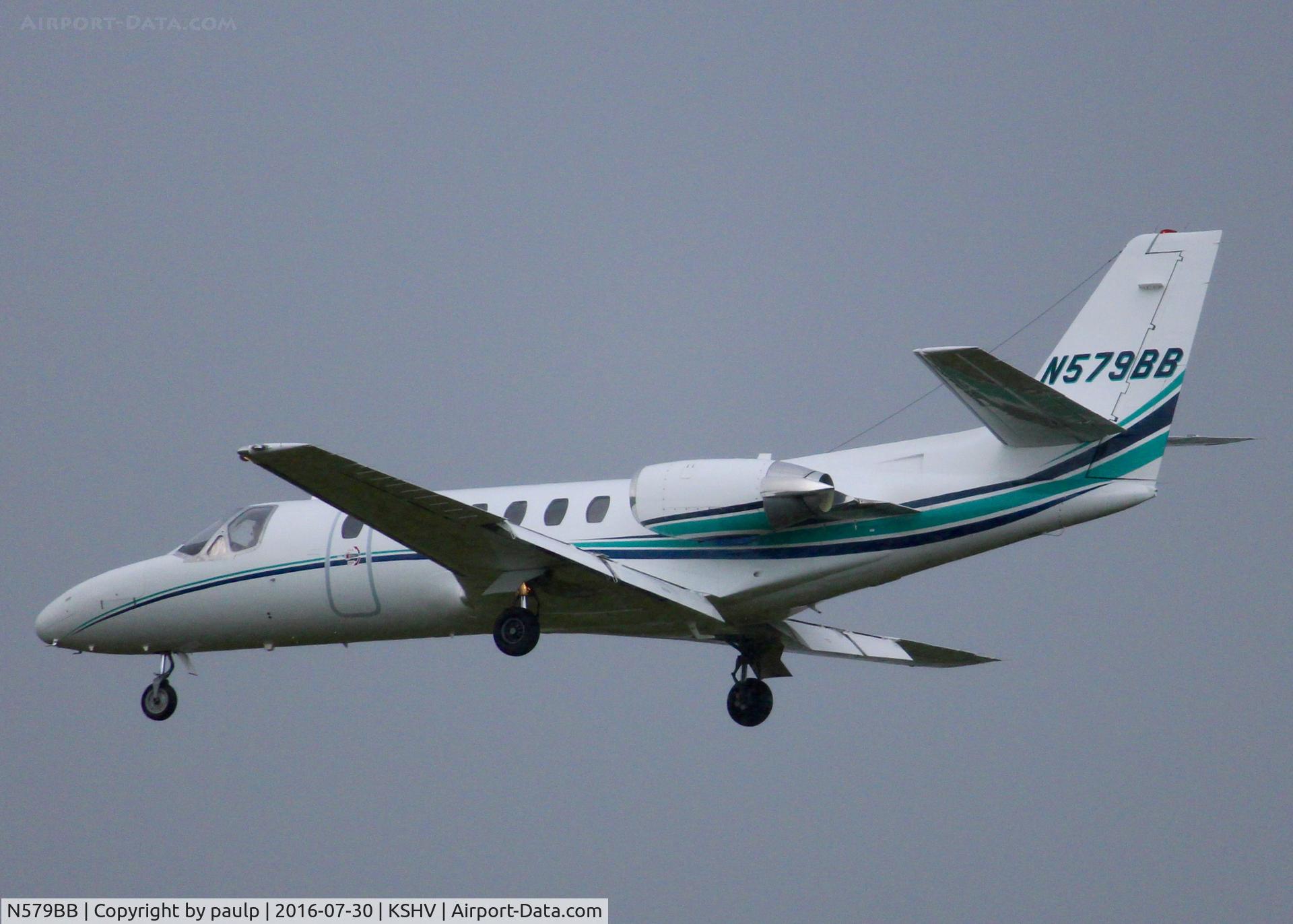 N579BB, 1991 Cessna 560 Citation V C/N 560-0108, At Shreveport Regional.