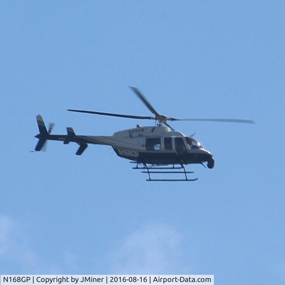 N168GP, 2011 Bell 407 C/N 54068, Flying over Bartlett IL.