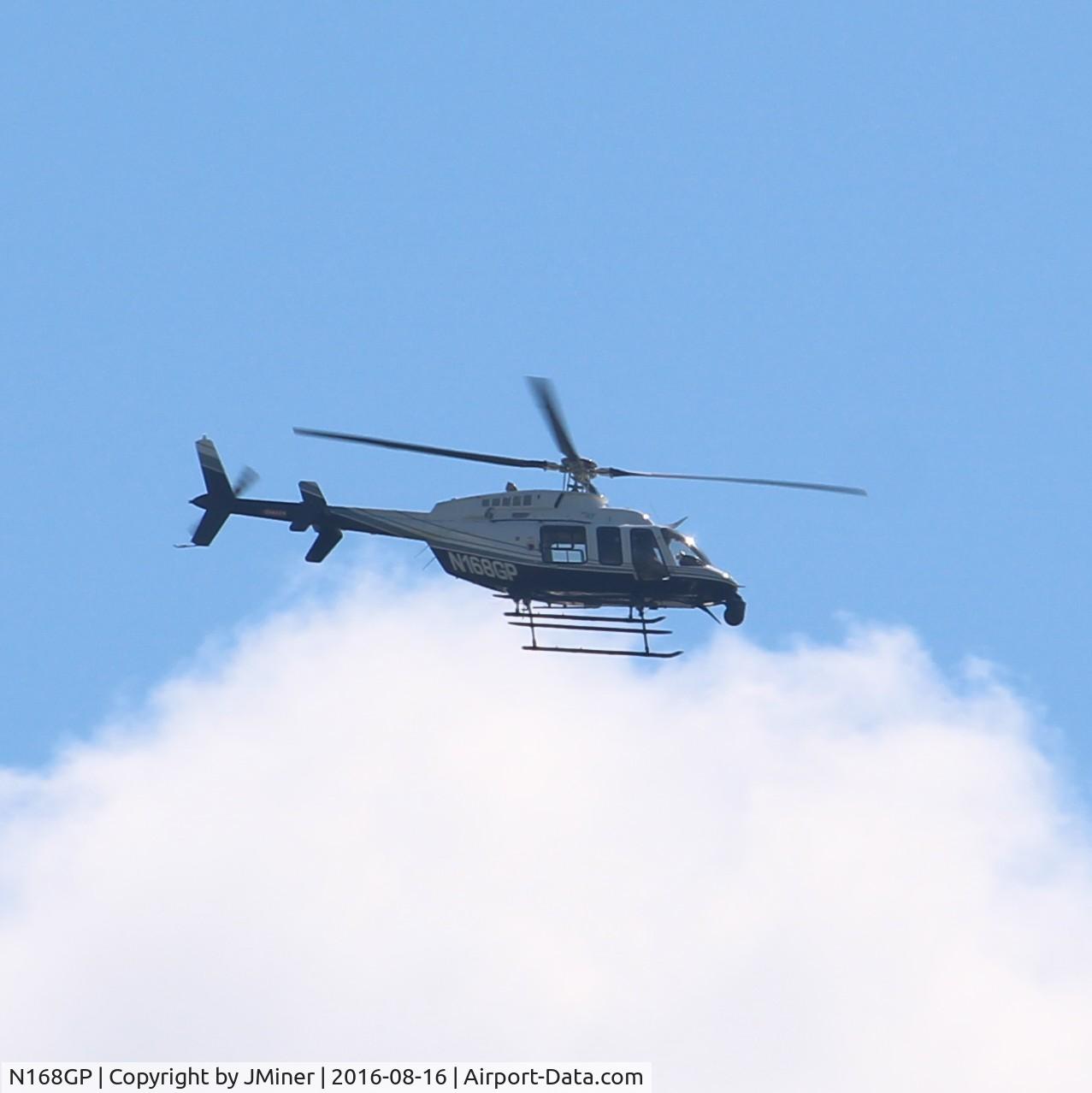 N168GP, 2011 Bell 407 C/N 54068, Flying over Bartlett, IL.