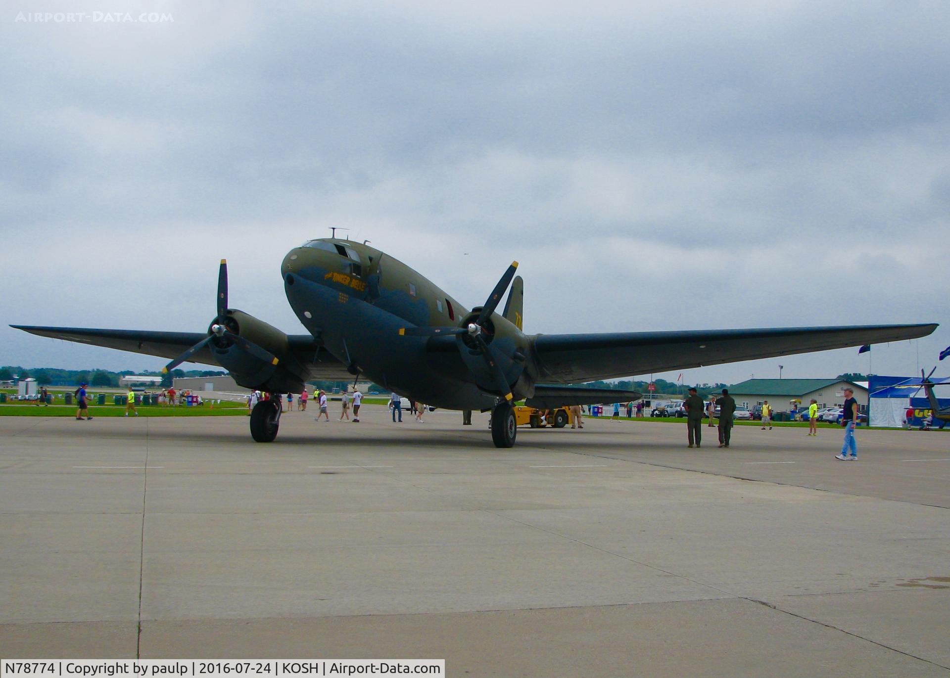 N78774, 1944 Curtiss C-46F Commando C/N 22597, AirVenture 2016.