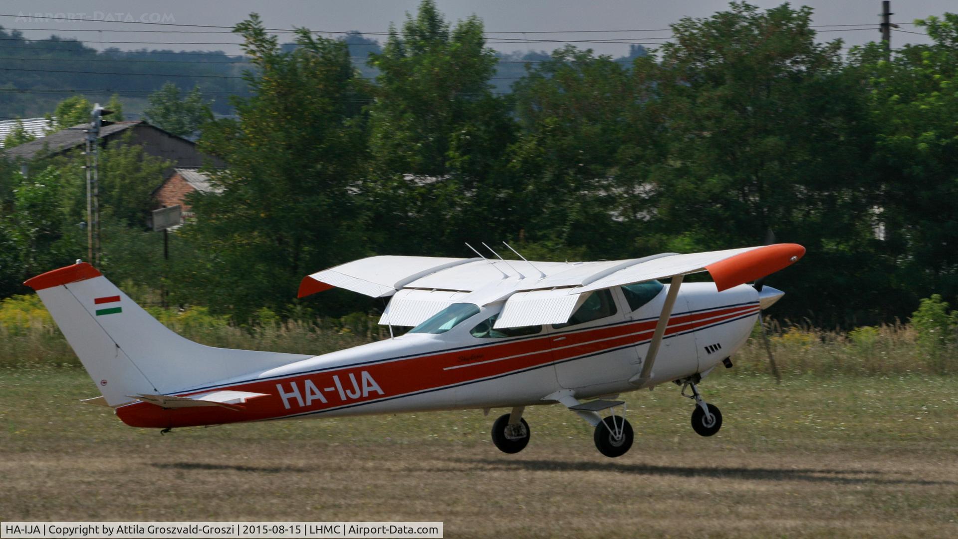 HA-IJA, 1972 Cessna 182P Skylane Skylane C/N 18261398, Miskolc Airport, Hungary - Airshow 2015 - Take off with passengers
