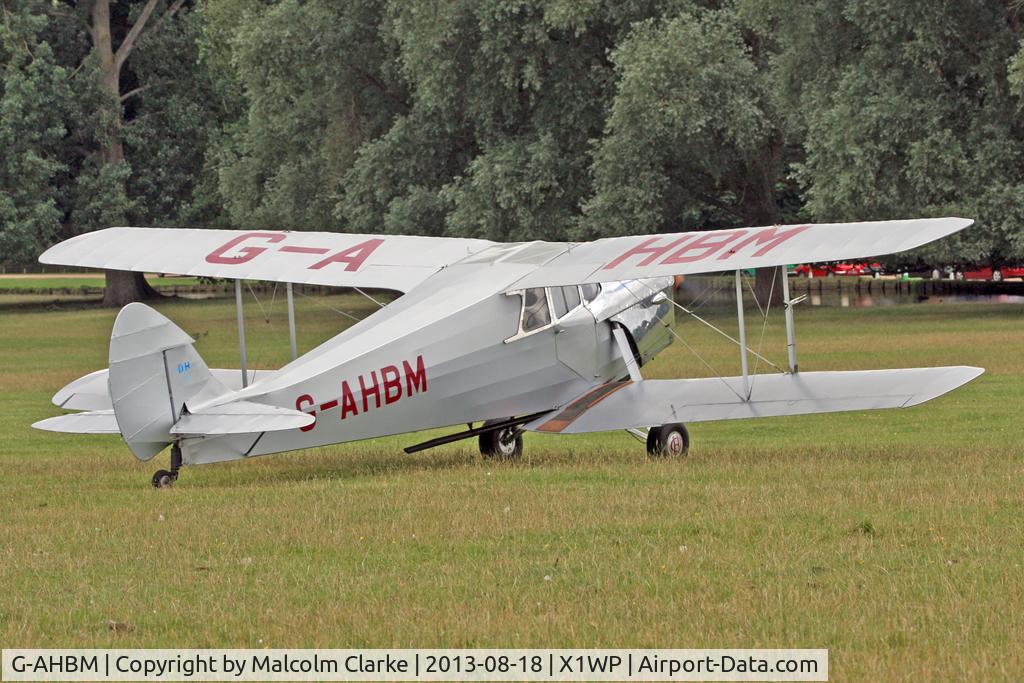G-AHBM, 1935 De Havilland DH.87B Hornet Moth C/N 8126, De Havilland DH-87B Hornet Moth at The De Havilland Moth Club's 28th International Moth Rally at Woburn Abbey. August 18th 2013.
