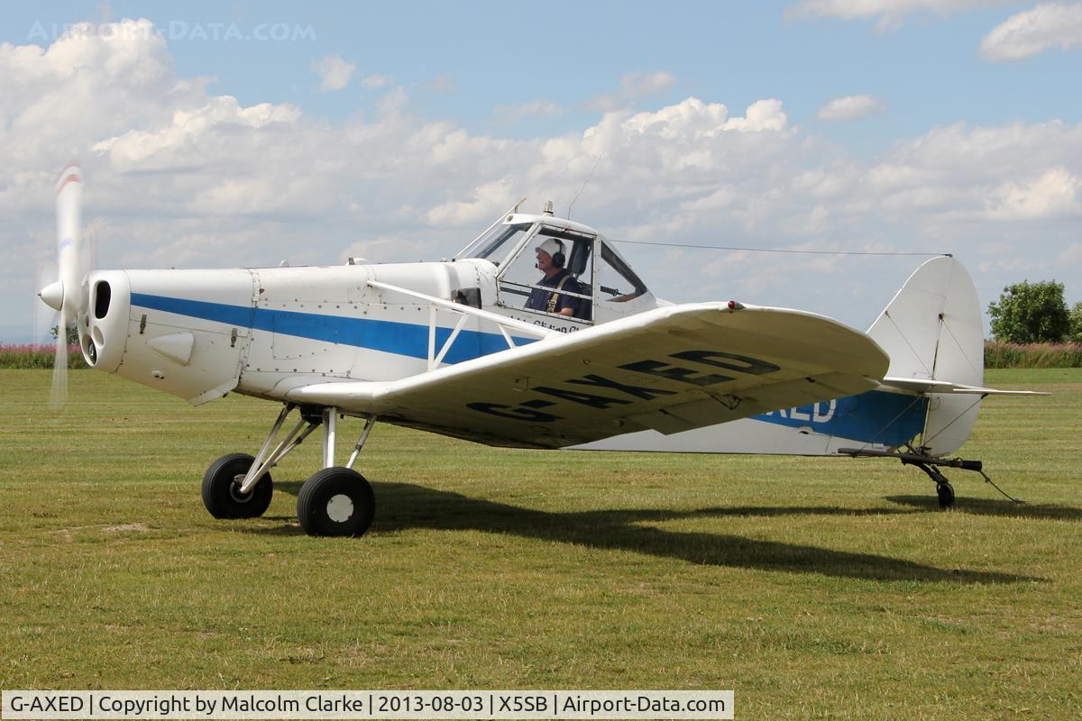 G-AXED, 1965 Piper PA-25-235 Pawnee C/N 25-3586, Piper PA-25-235 Pawnee, glider tug at the Yorkshire Gliding Club, Sutton Bank Airfield, N Yorks, August 2013.