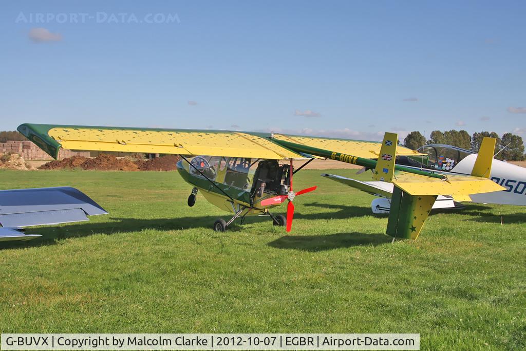 G-BUVX, 1994 CFM Streak Shadow C/N PFA 206-12410, CFM Streak Shadow. Hibernation Fly-In, The Real Aeroplane Cpmpany, Breighton Airfield, October 2012.
