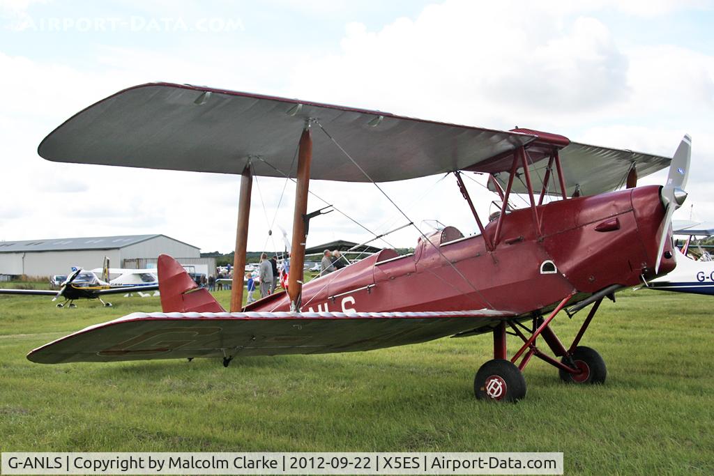 G-ANLS, 1944 De Havilland DH-82A Tiger Moth II C/N 85862, De Havilland DH-82A Tiger Moth II. Great North Fly-In, Eshott Airfield UK, September 2012.