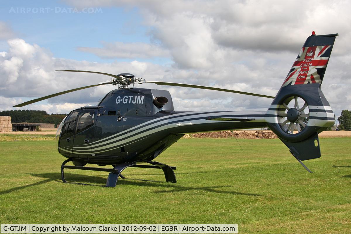 G-GTJM, 2006 Eurocopter EC-120B Colibri C/N 1428, Eurocopter EC-120B Colibri at The Real Aeroplane Club's Wings & Wheels weekend, Breighton Airfield, September 2012.