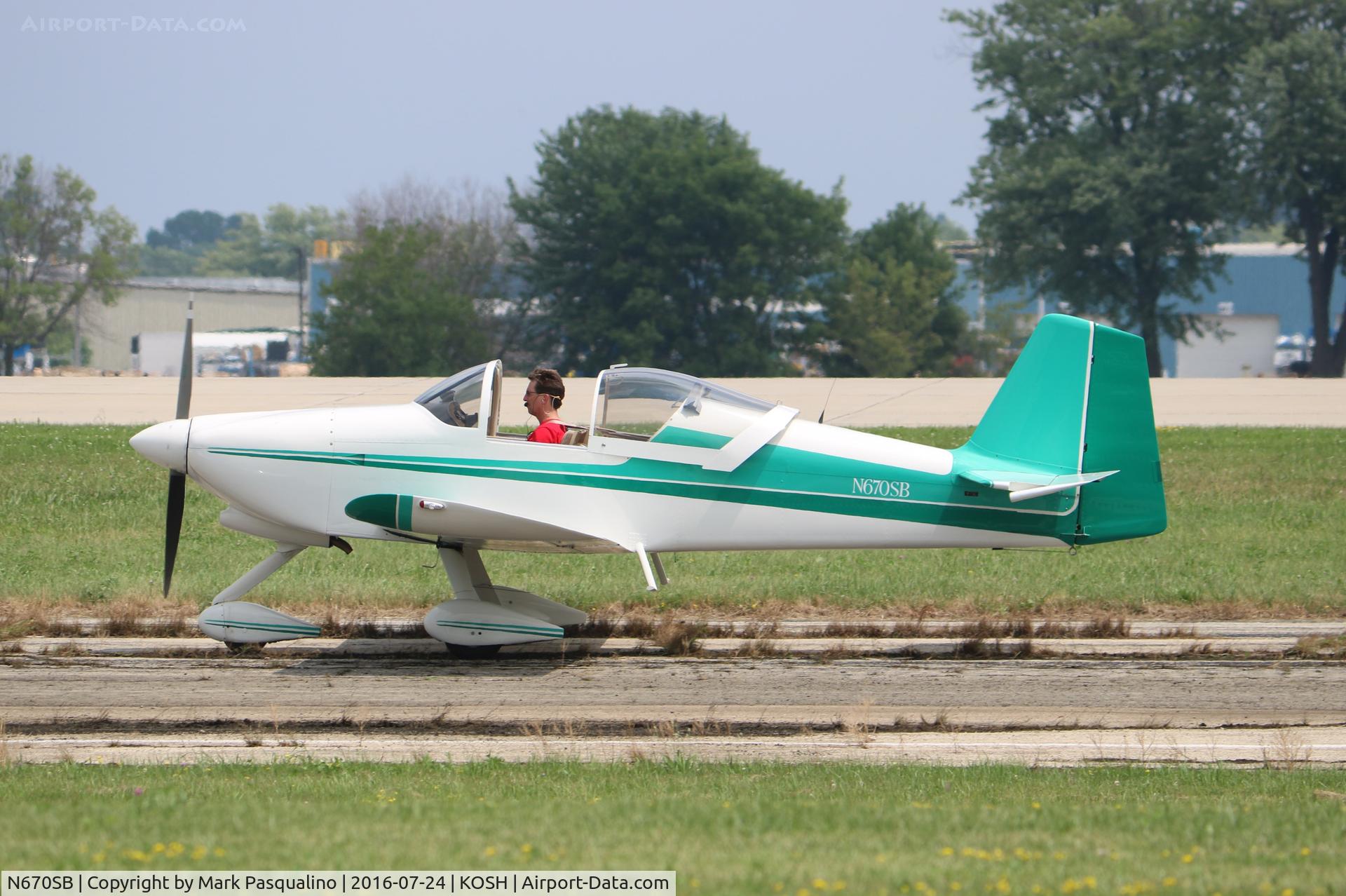 N670SB, 2001 Vans RV-6A C/N 23806, Vans RV-6A
