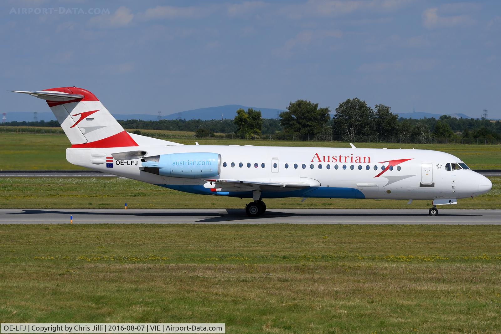 OE-LFJ, 1995 Fokker 70 (F-28-0070) C/N 11532, Austrian