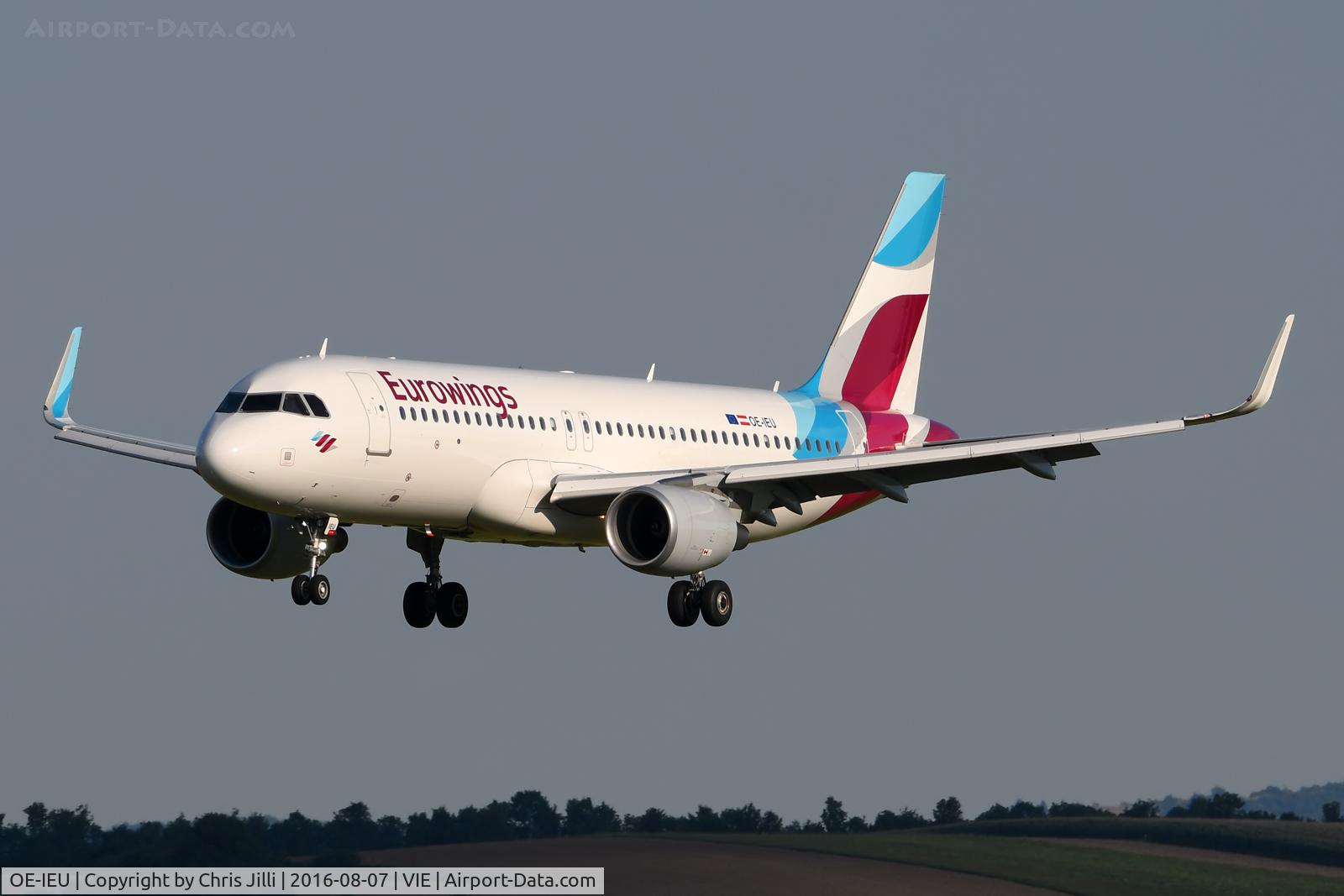 OE-IEU, 2016 Airbus A320-214 C/N 6953, Eurowings Europe
