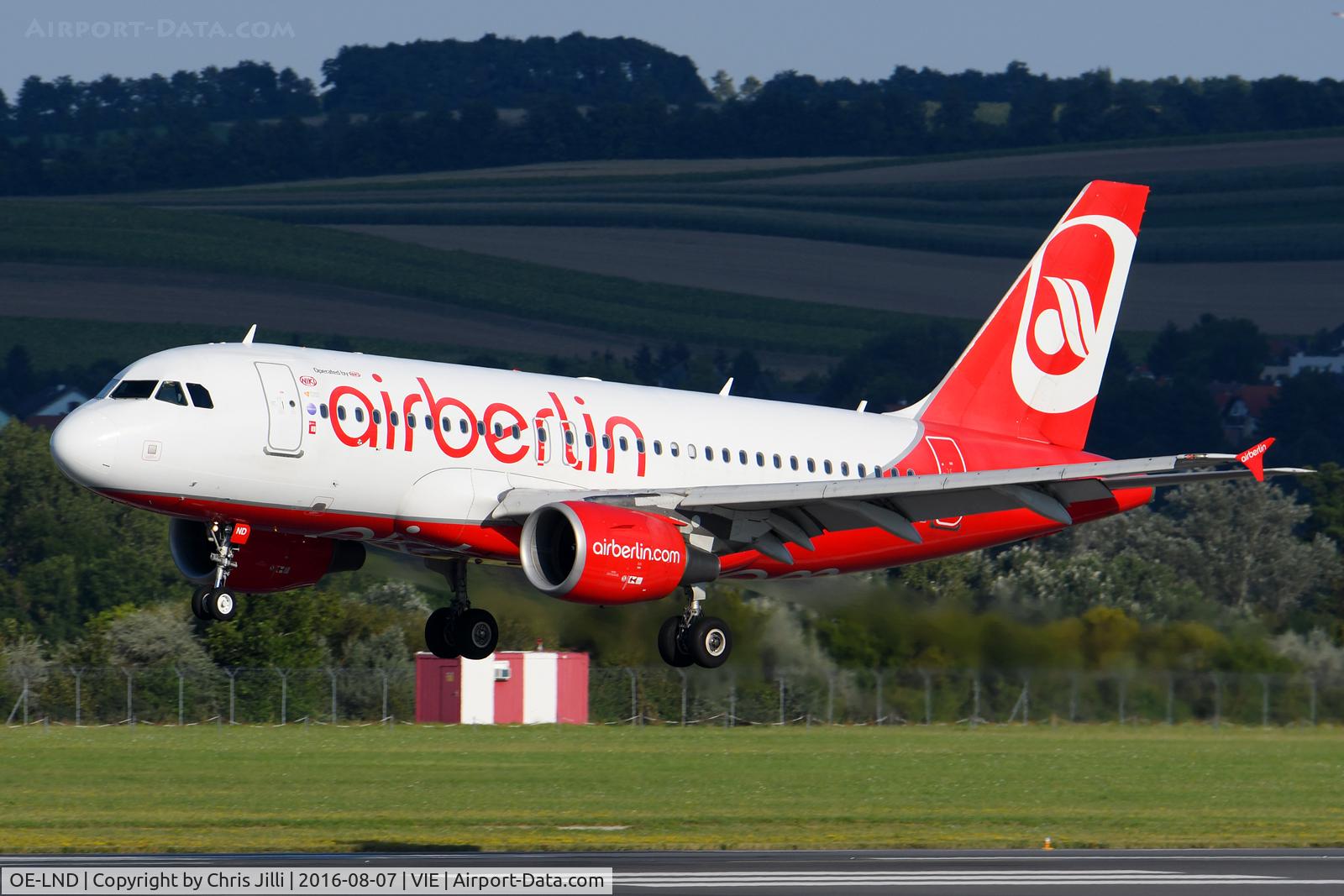 OE-LND, 2008 Airbus A319-112 C/N 3689, Air Berlin