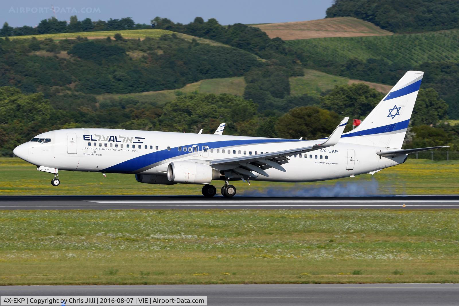 4X-EKP, 2001 Boeing 737-8Q8 C/N 30639, El AL