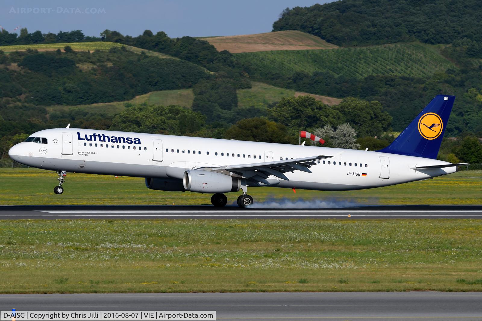 D-AISG, 2000 Airbus A321-231 C/N 1273, Lufthansa