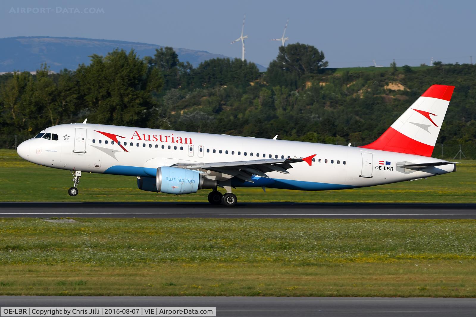 OE-LBR, 2000 Airbus A320-214 C/N 1150, Austrian