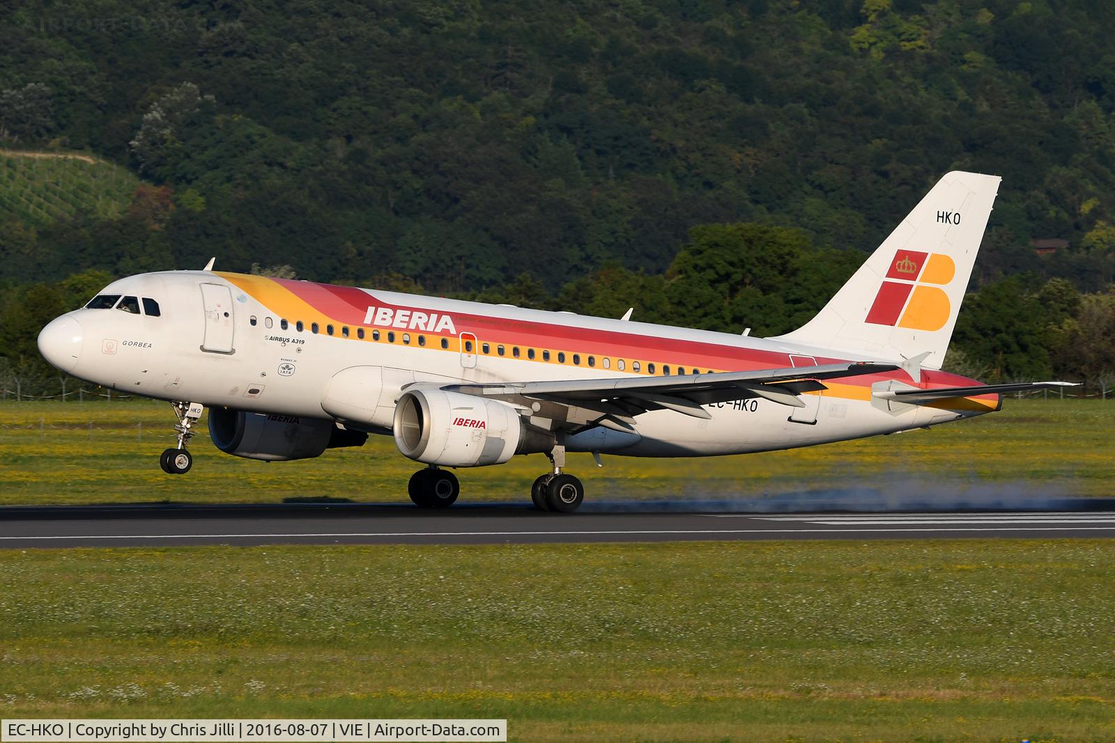 EC-HKO, 2000 Airbus A319-111 C/N 1362, Iberia