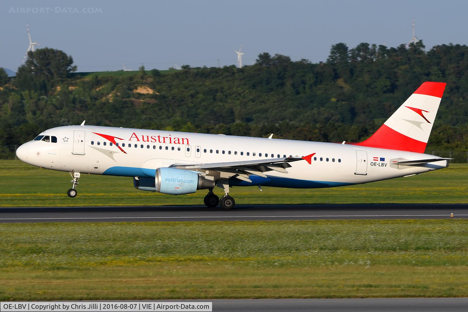 OE-LBV, 2000 Airbus A320-214 C/N 1385, Austrian