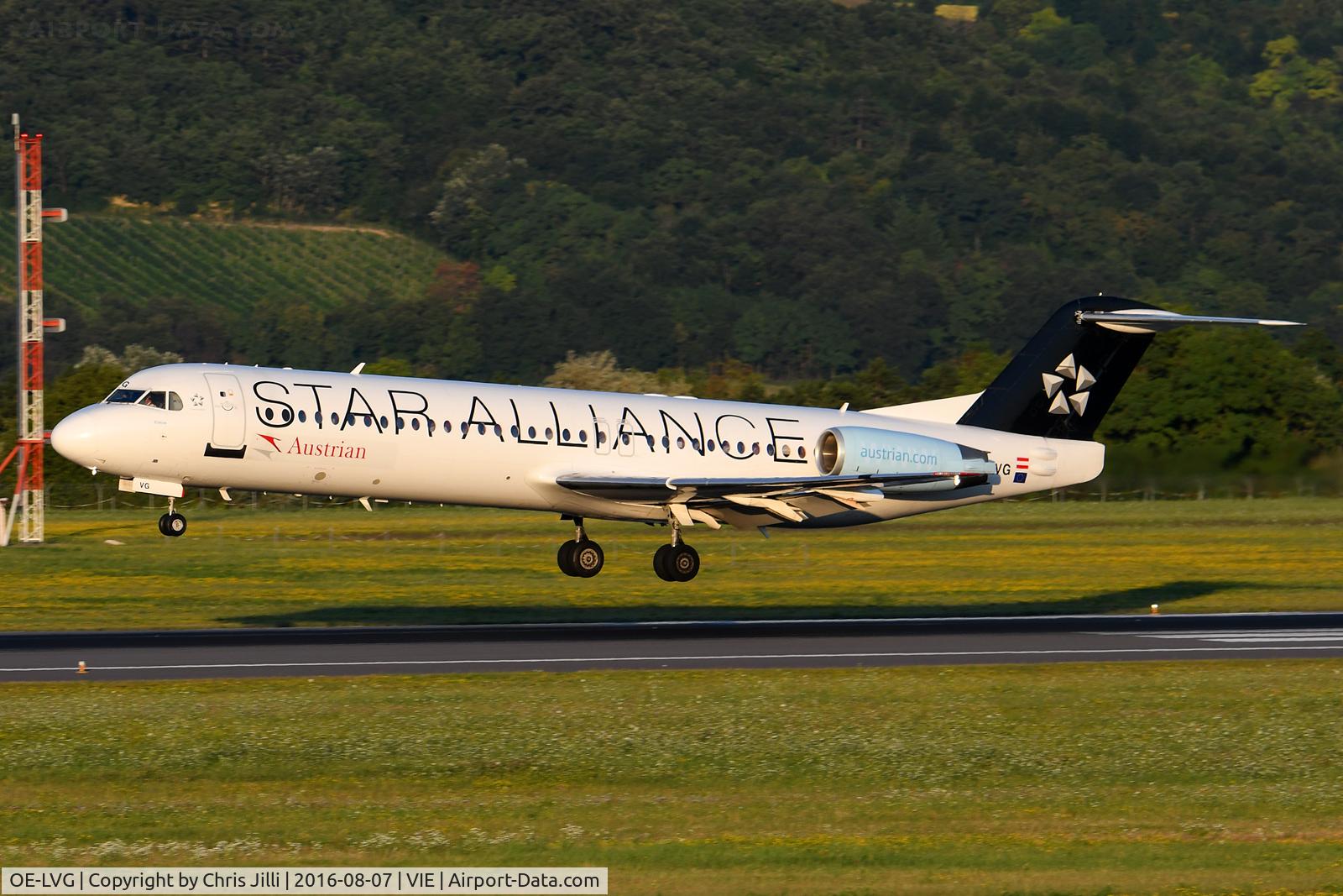 OE-LVG, 1994 Fokker 100 (F-28-0100) C/N 11520, Austrian