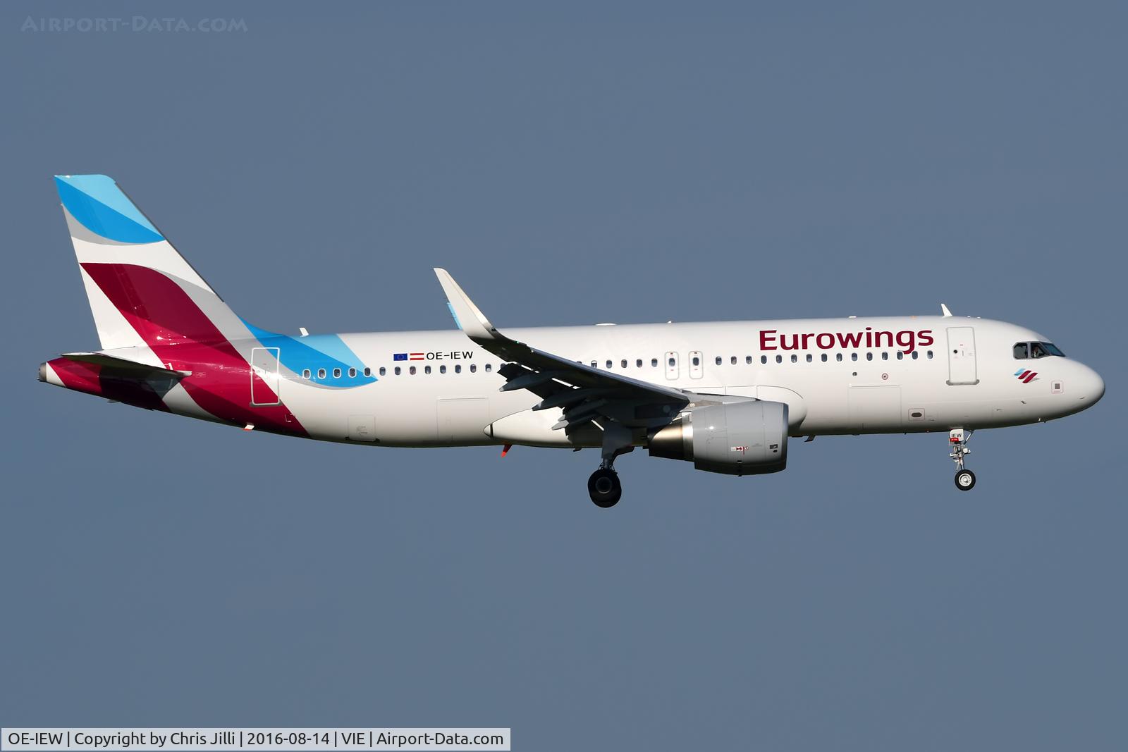 OE-IEW, 2016 Airbus A320-214 C/N 7148, Eurowings Europe