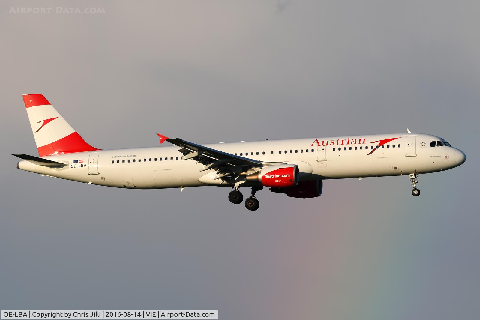 OE-LBA, 1995 Airbus A321-111 C/N 552, Austrian
