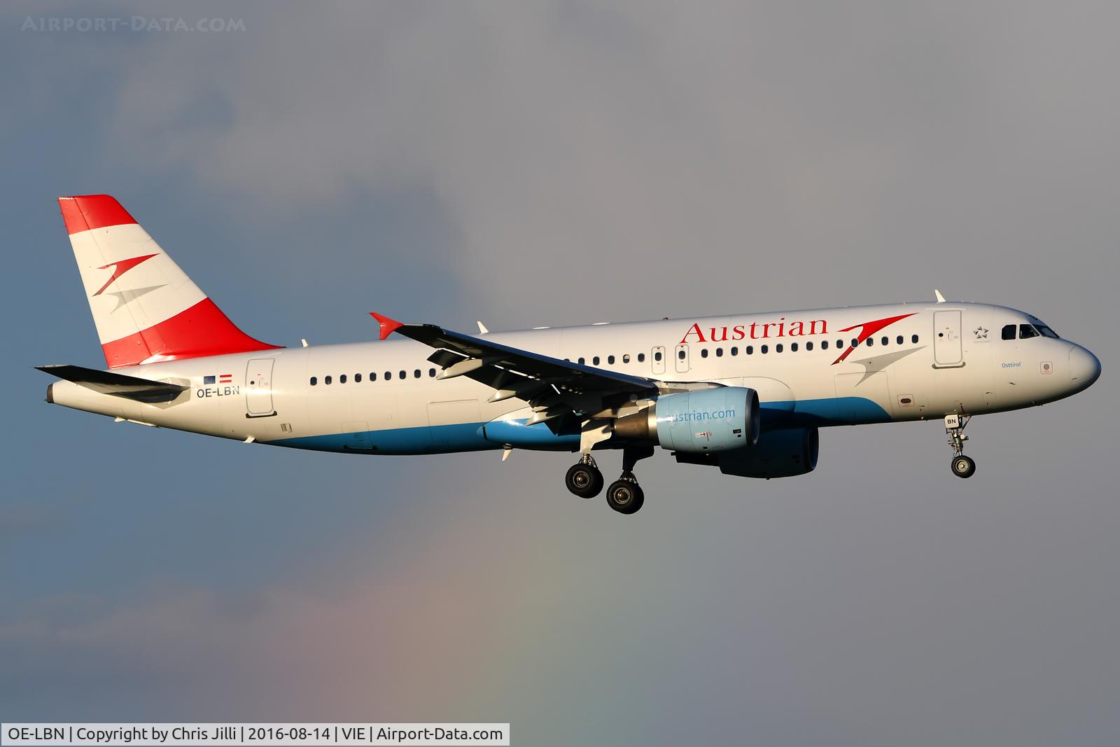 OE-LBN, 1997 Airbus A320-214 C/N 768, Austrian