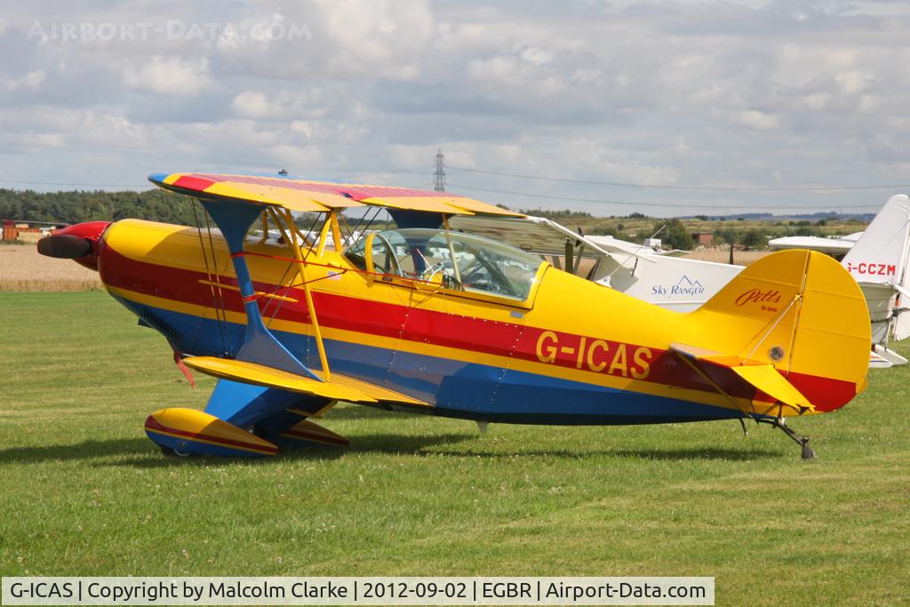 G-ICAS, 1996 Aviat Pitts S-2B Special C/N 5344, Aviat Pitts S-2B at The Real Aeroplane Company's Wings & Wheels Weekend, Breighton Airfield, September 2nd 2012.