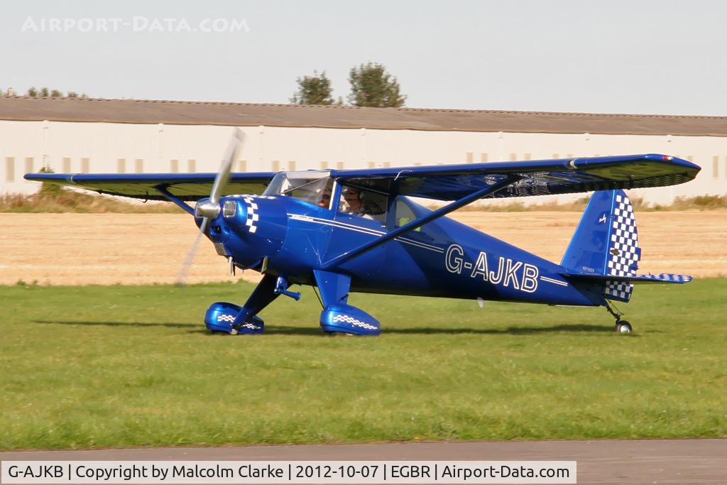 G-AJKB, 1946 Luscombe 8E Silvaire C/N 3058, Luscombe 8E Silvaire,  The Real Aeroplane Company's Hibernation Fly-In, Breighton Airfield, October 7th 2012.