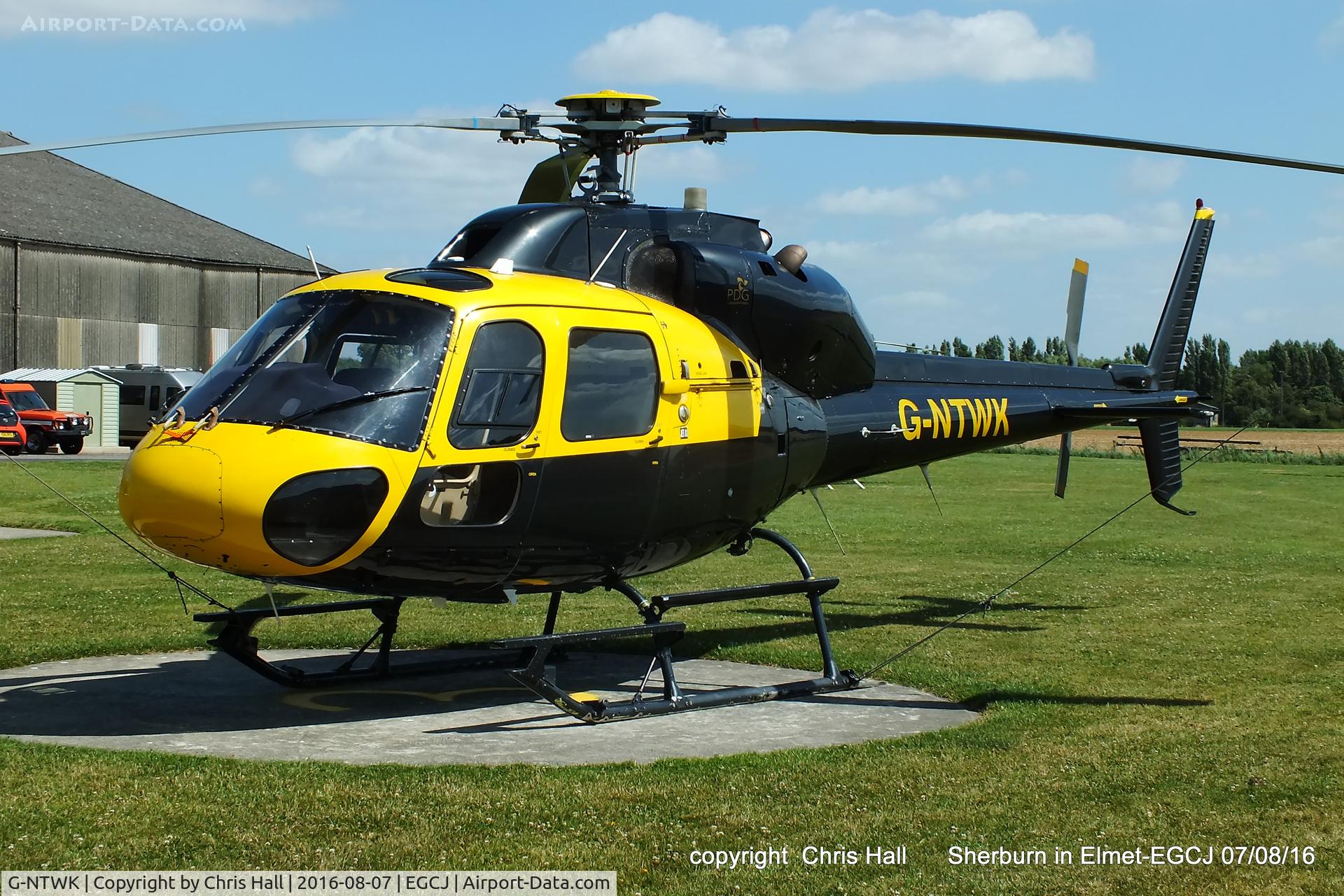 G-NTWK, 1986 Aerospatiale AS-355F-1 Twin Squirrel C/N 5347, at Sherburn in Elmet