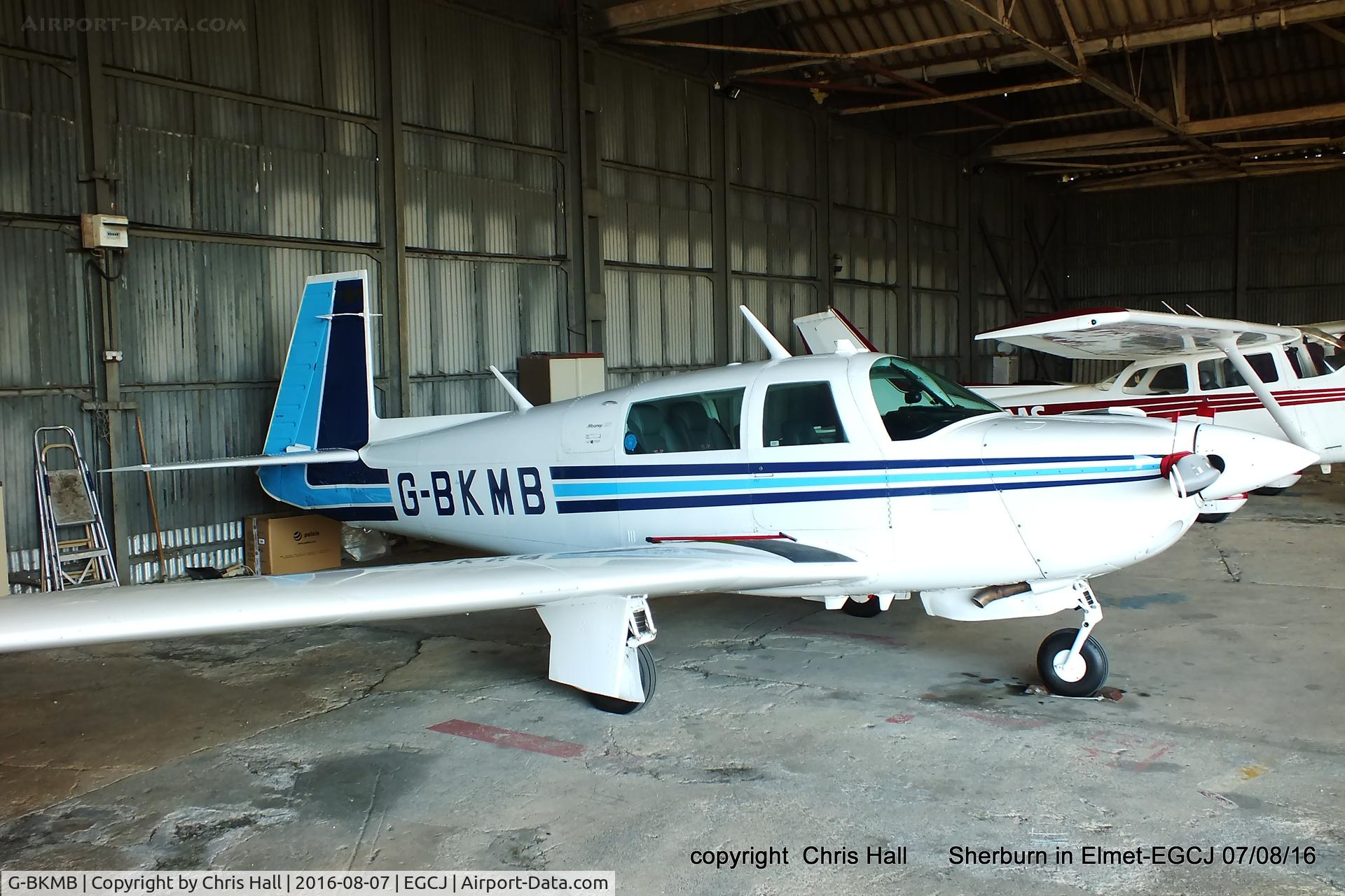 G-BKMB, 1982 Mooney M20J 201 C/N 24-1307, at Sherburn in Elmet